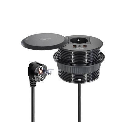 Eingebettete Design-Tisch- oder Sofa-Stromanschluss EU-Standard-Stromanschluss mit 2 Ladeanschlüssen Typ A+1 Typ C