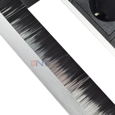 Fabrikmaßnahme Schreibtischbürste Tisch Flip Cover 20W USB Steckdose Verborgene Schreibtisch-Power Grommet