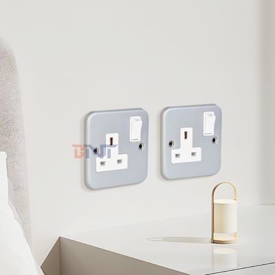UK Power Standard New Style Wall Socket Panel mit Ein-/Aus-Schaltersteuerung