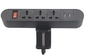 6,56 Ft schnüren 3 Universalität und 2 USB-A mit Überspannungsableiter-Schwarz-Clip auf Konferenztisch-Tischplattennetzdosen-Erweiterung