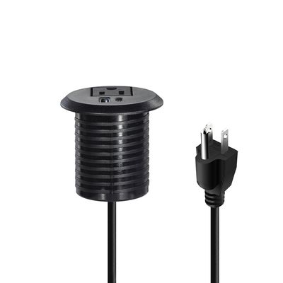 50mm runde elektrische Stecker & US-Steckdosen Standard-Steckdosen mit USB-Ladeanschluss Typ-C