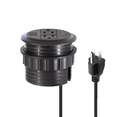 Rundes Sofaset mit eingebetteter elektrischer Steckdose mit 2 US-Standard-Steckdosen & Dual USB A Ladeanschluss Moderne Möbel